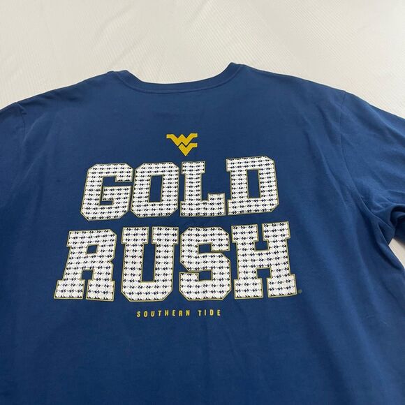 NWT Southern Tide West Virginia Navy Blue T-Shirt Size Large New - Picture 6 of 7